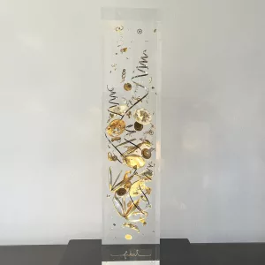Double o clock de François Bel, 50x10x10cm, acrylique (4)