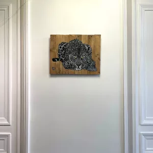 Rêveuse grise 40x50cm, Mosko, art urbain (2)